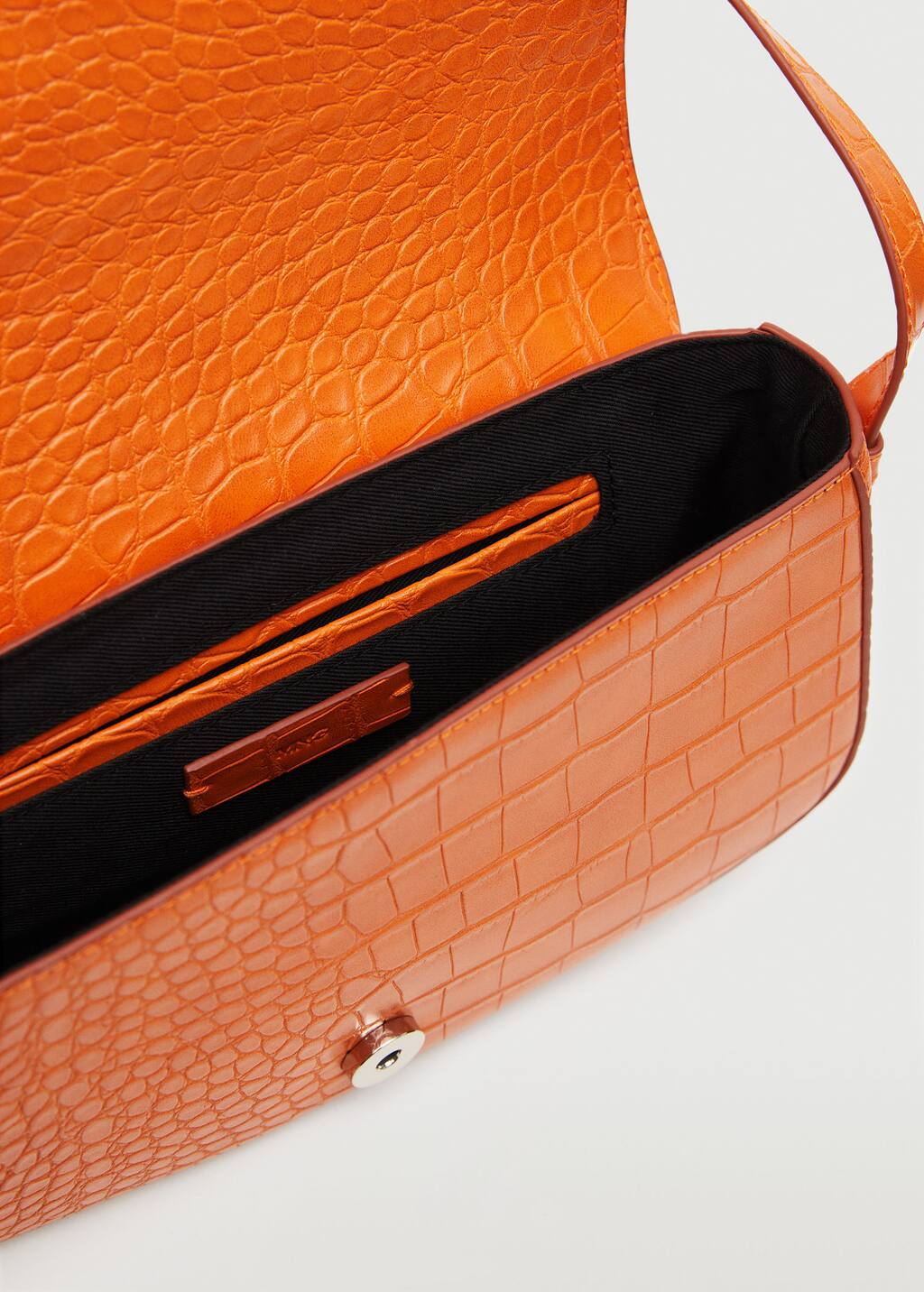 croc effect bolsauette bolsa mango