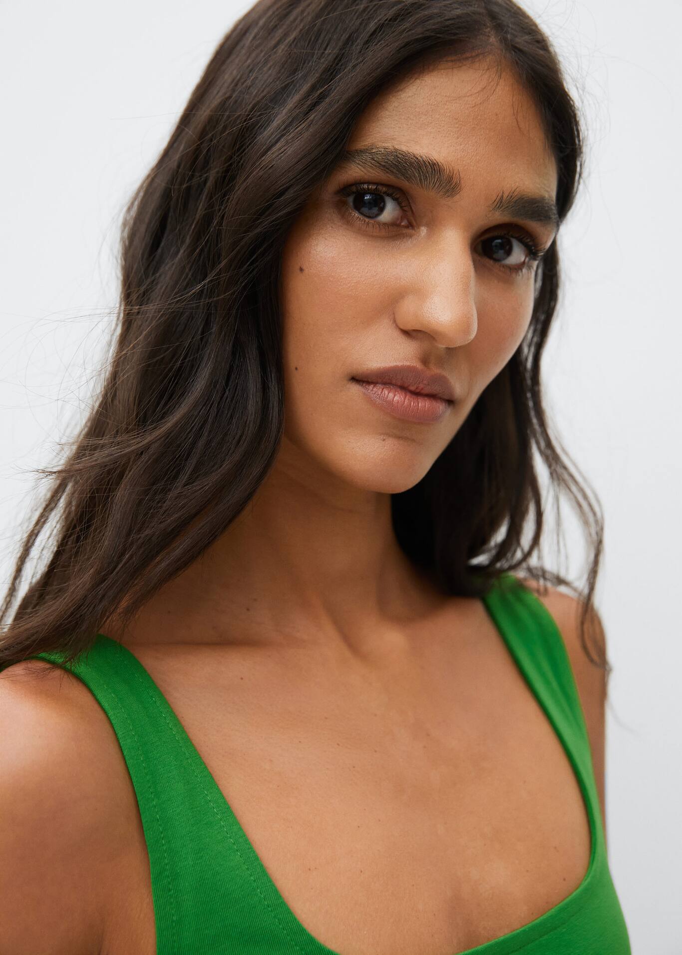 Frill cotton dress Women MANGO OUTLET USA