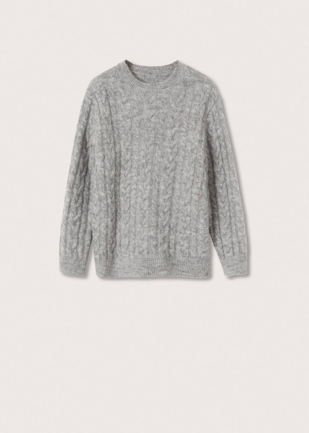 acrylic cable knit sweater
