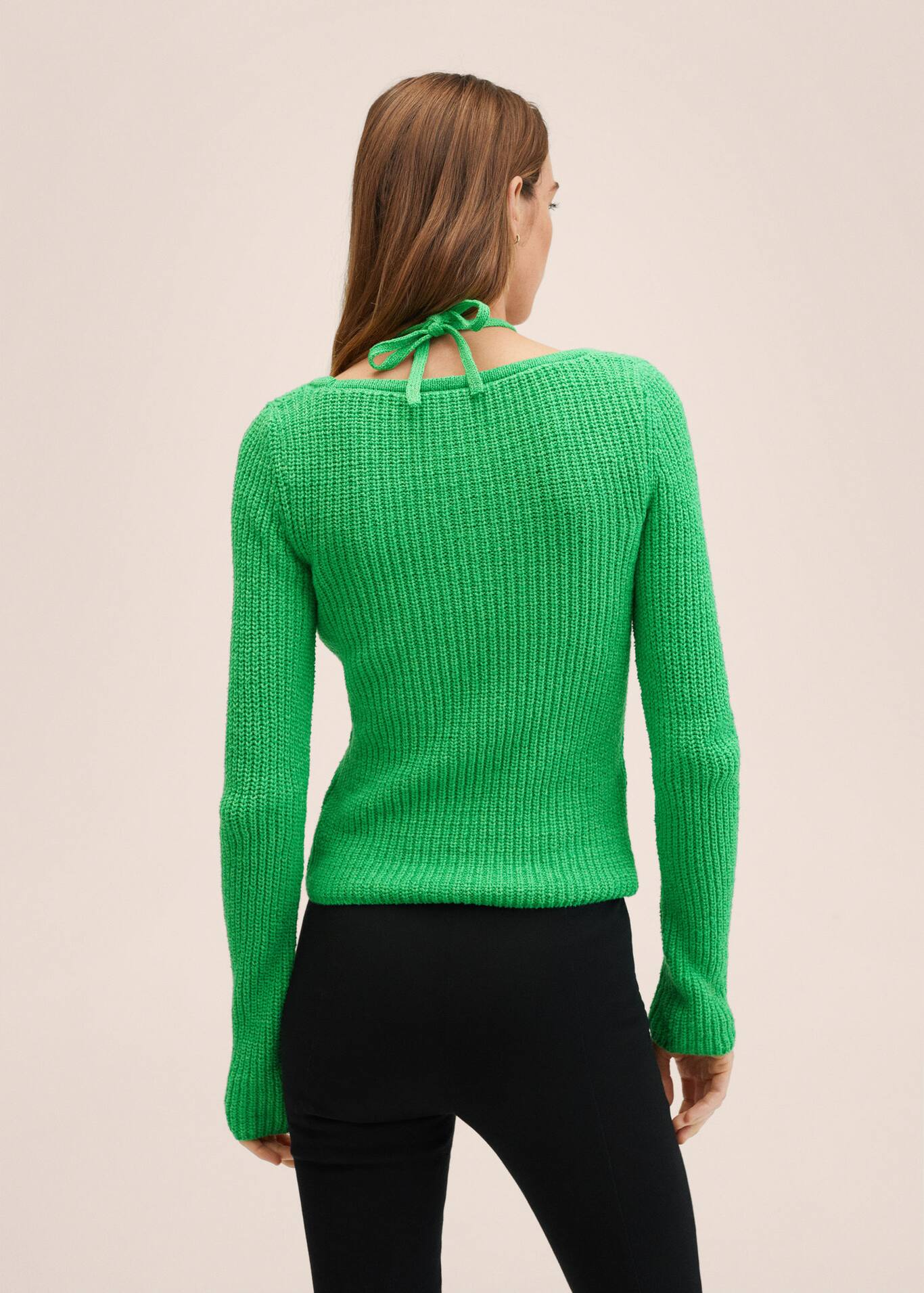 Pullover col nœud Femme MANGO OUTLET France