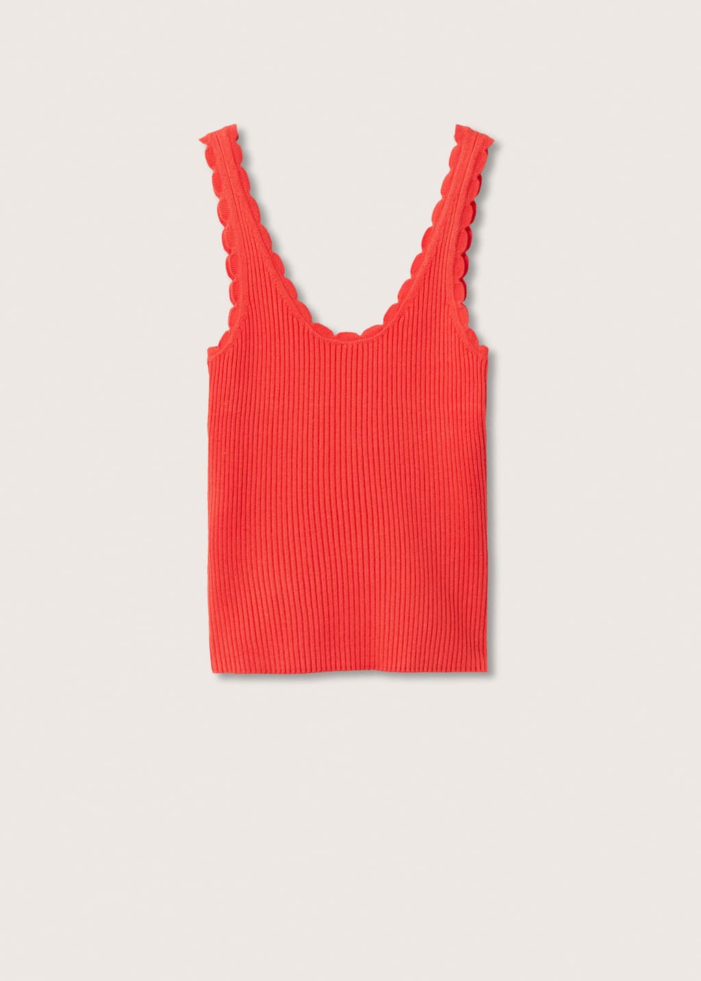 Mango Ribbed knit top 27045759 75