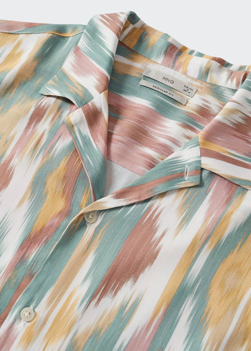 Mango Hawaiian flowy shirt 27045927 85