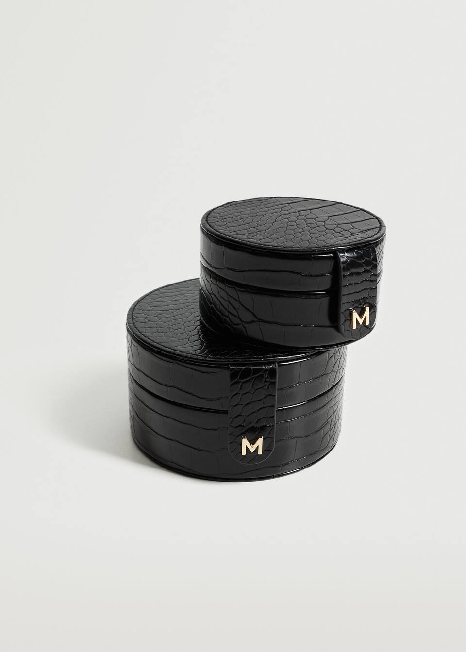 Round coconut-effect jewellery box - Details of the article 4