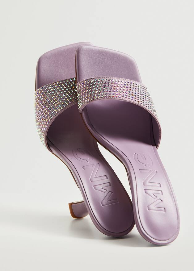 Glitter highheeled sandals Women MANGO OUTLET USA