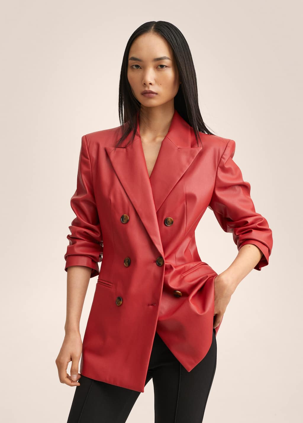 mango red jacket