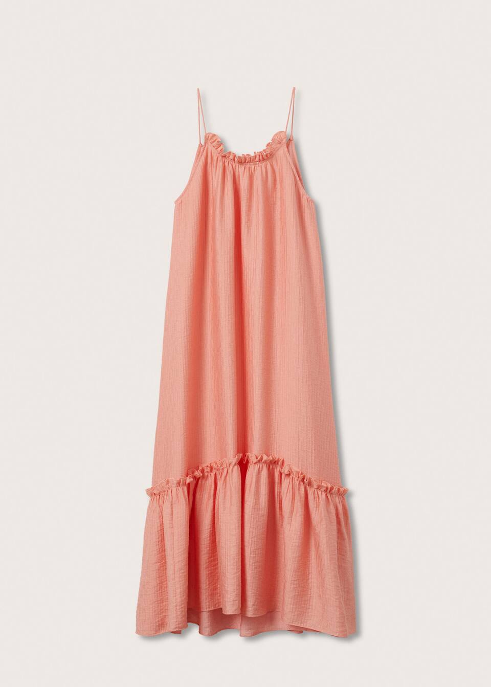 Lyocell ruffle dress Women MANGO OUTLET USA
