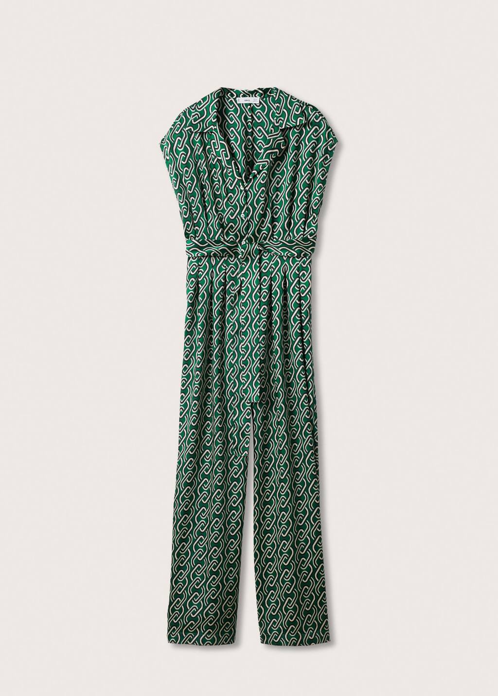 Mango Belt printed jumpsuit 27054034 43
