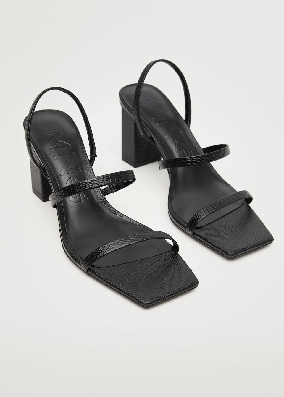 Strappy heeled sandals - Medium plane