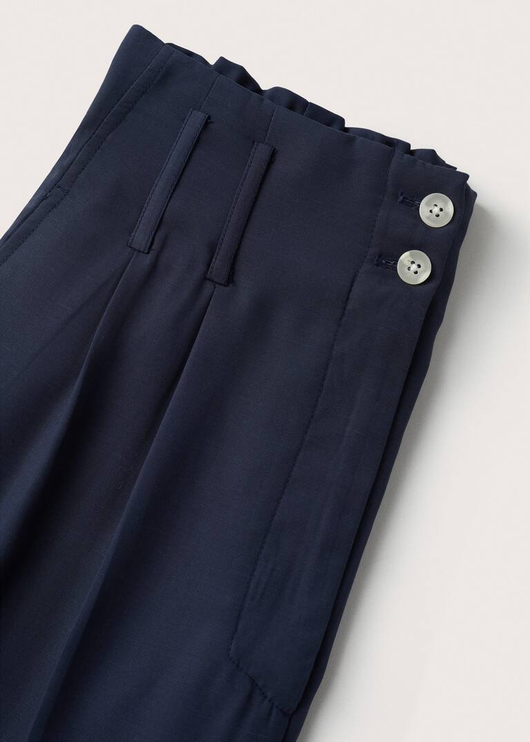 暗褶莱赛尔纤维裤 - 商品详情 8