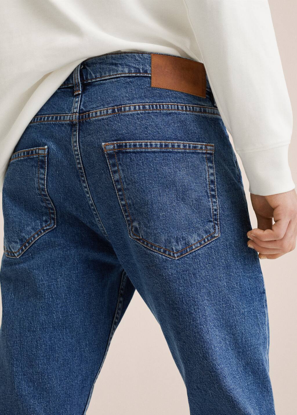 Mango Ben tapered cropped jeans 27061120 TO