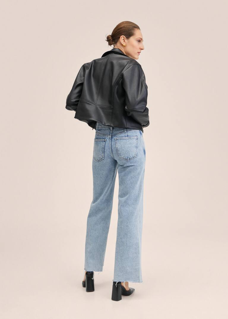 Leathereffect biker jacket Women Mango USA