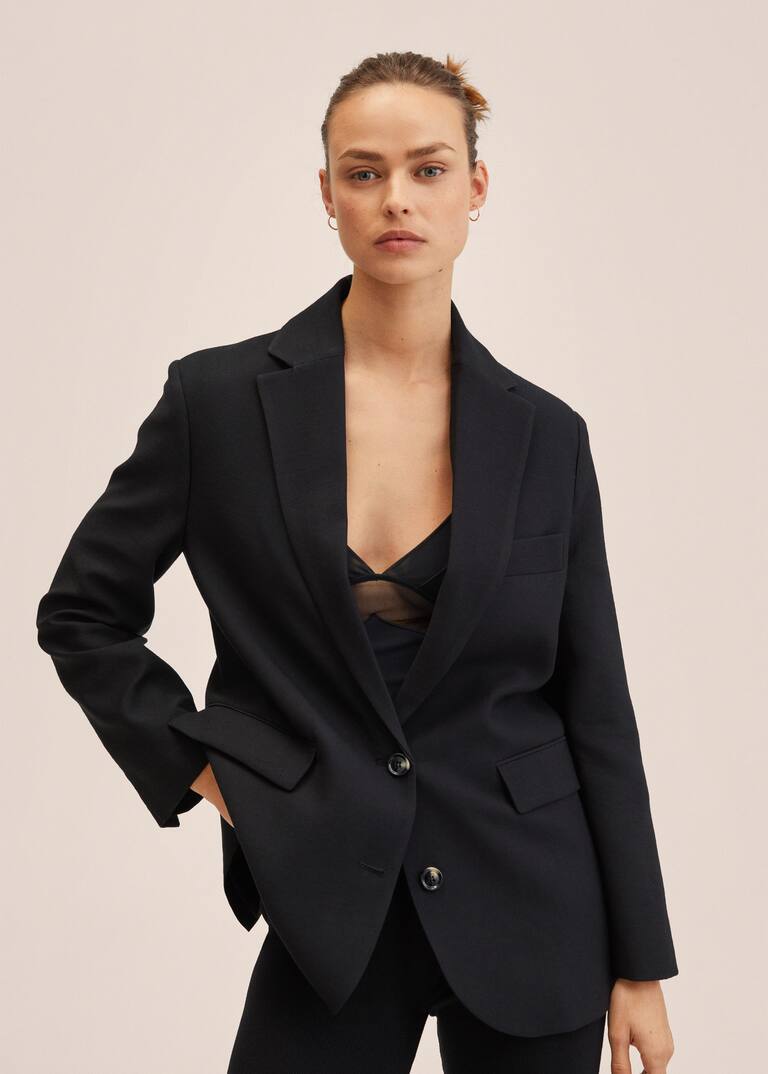 Oversized suit jacket Woman Mango Sweden