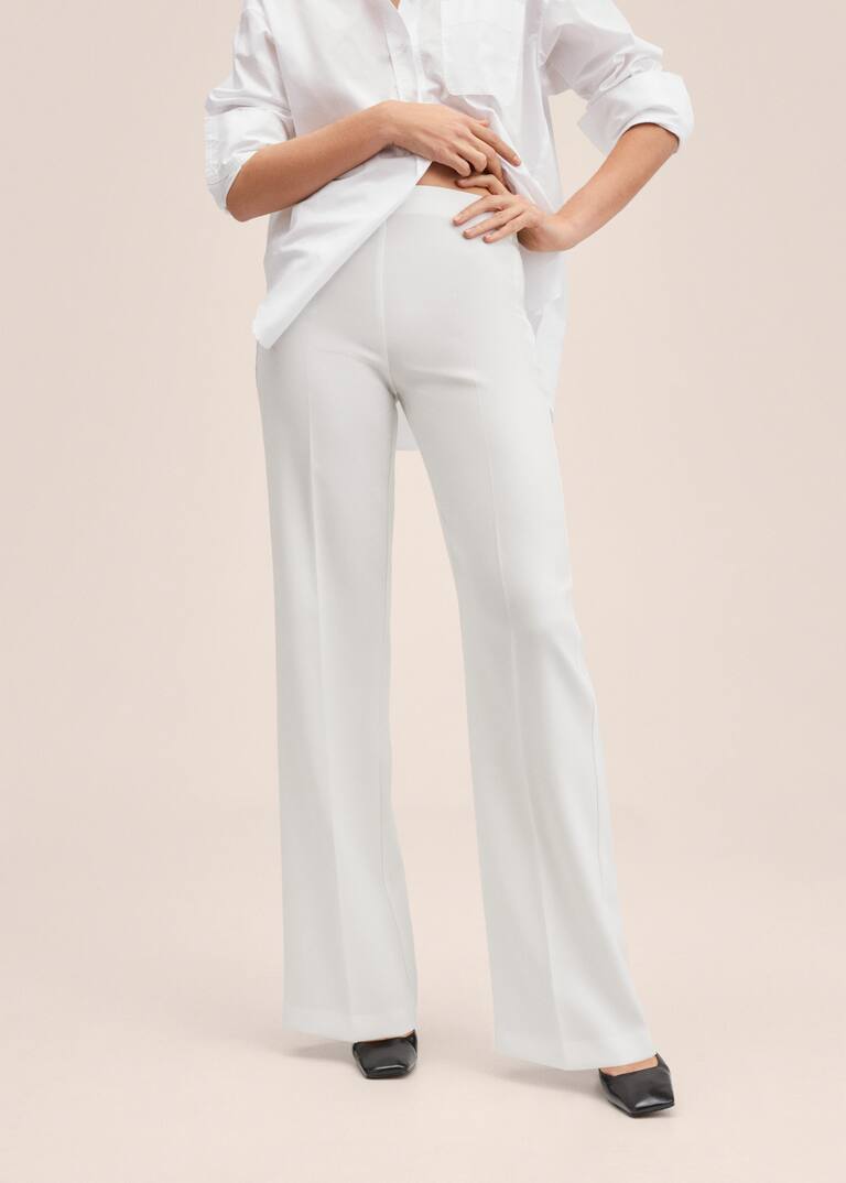 wide leg suit pants Women MANGO OUTLET USA