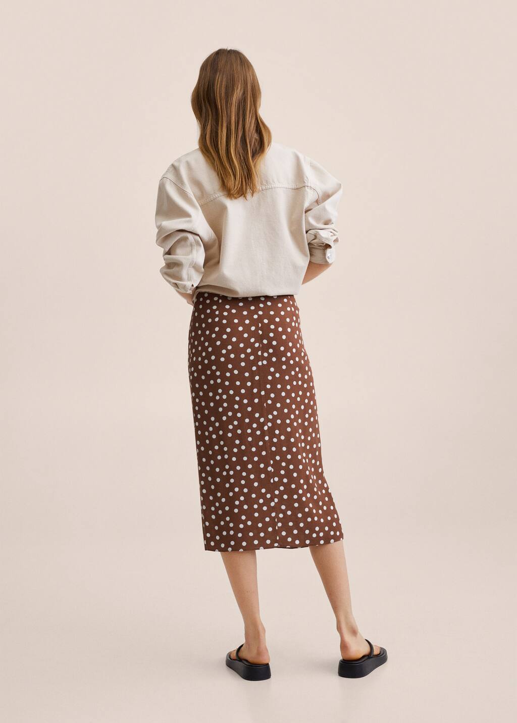 Mango Wrap print skirt 27068632 30