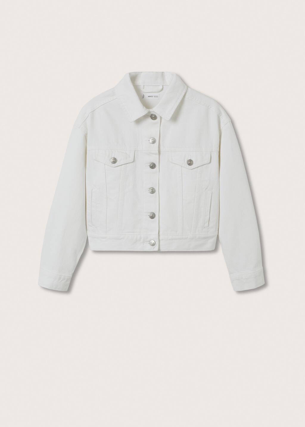 mango white denim jacket