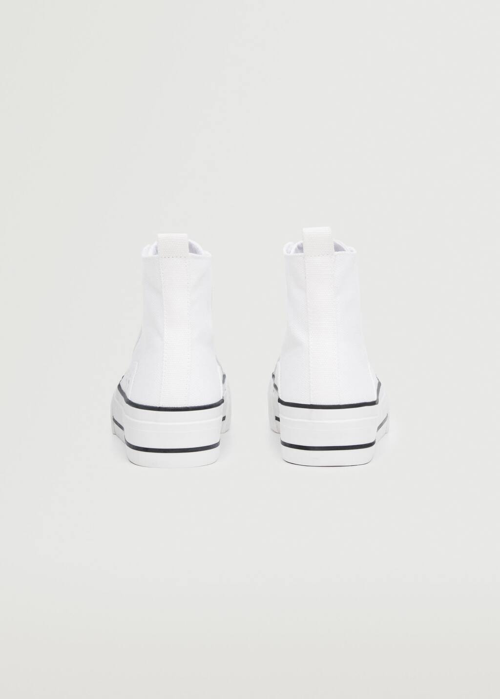 white laceless platform sneakers