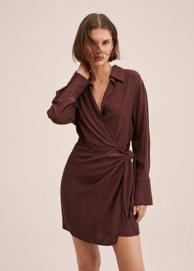Bow wrap dress - Medium plane
