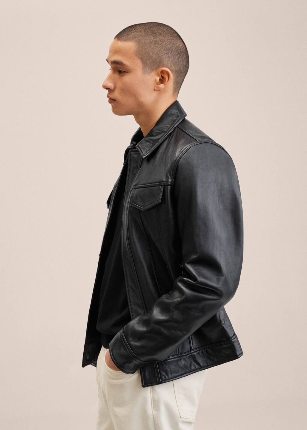 leather jacket mango