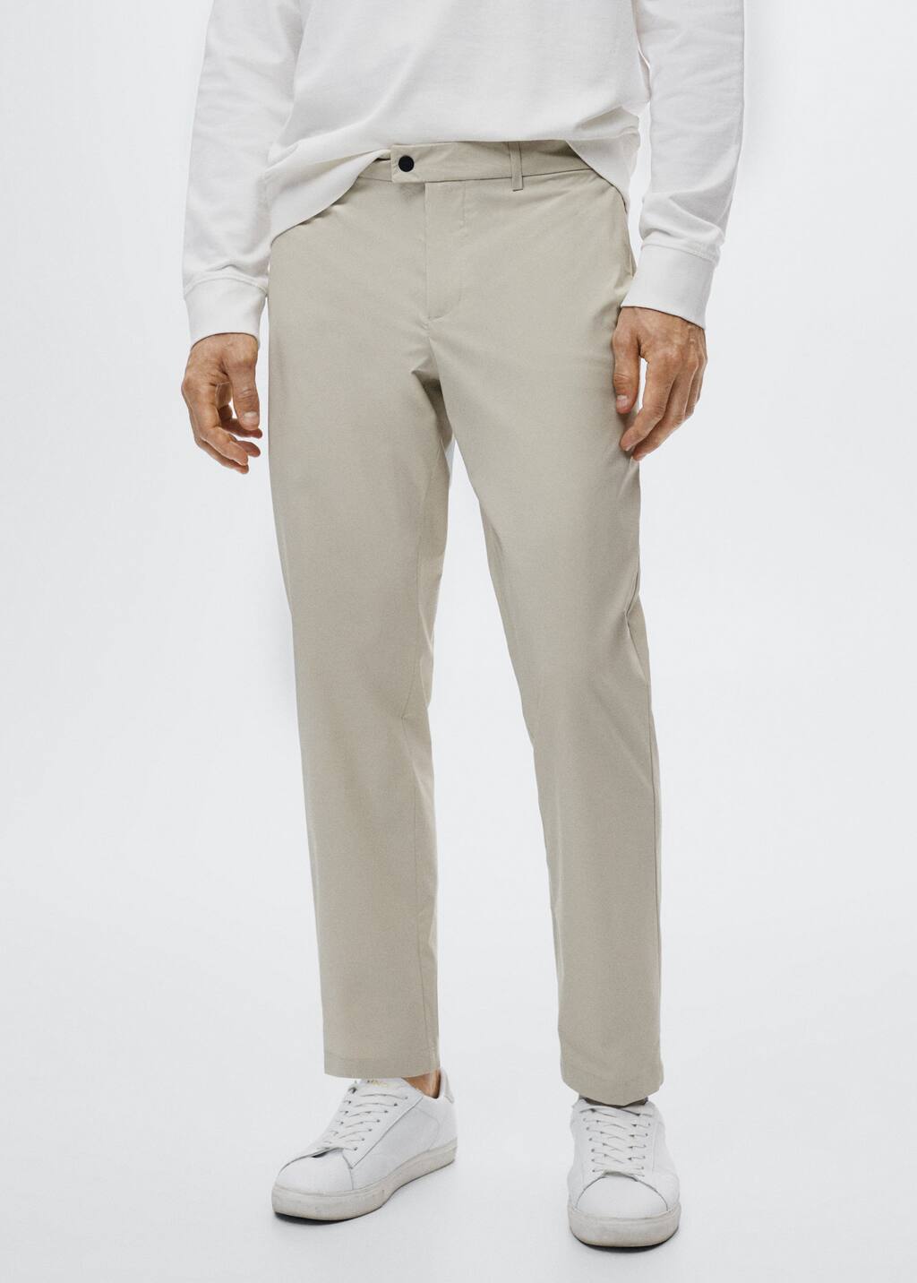 Pantalón slim fit antiarrugas - Hombre | Mango Man España