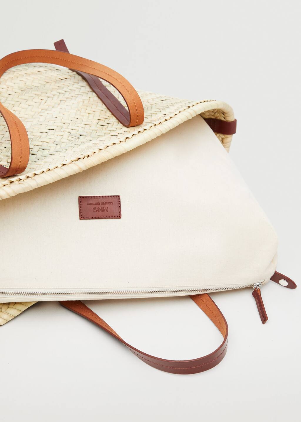 Mango Leather basket bag 27076706 32