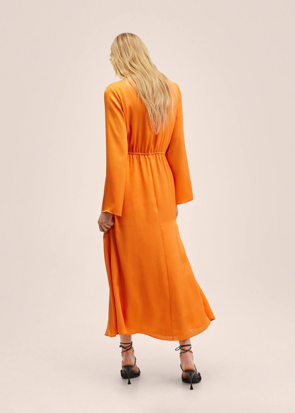 Mango Wrapped satin dress 27077730 20