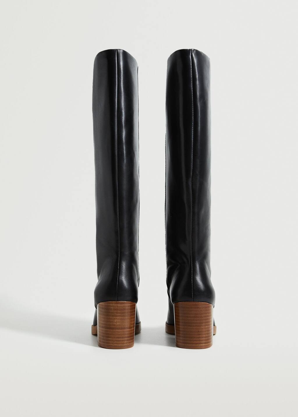Bottes cuir talon - Femme | Mango Maurice