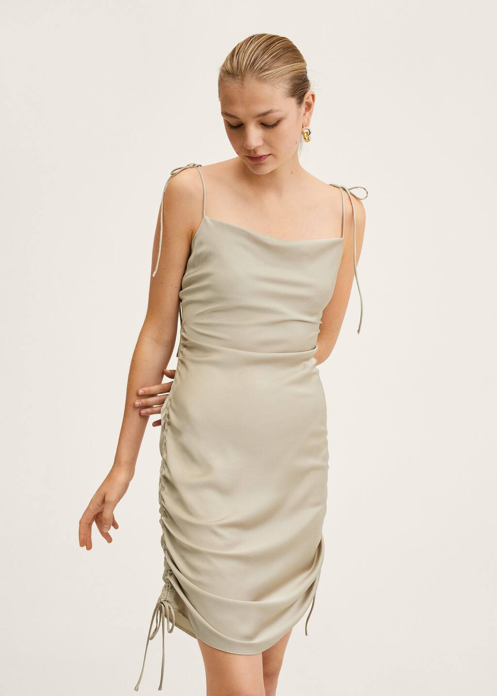 mango satin gown