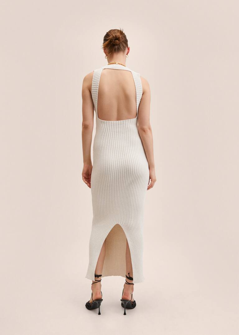 Side slit knit dress Women Mango United Kingdom