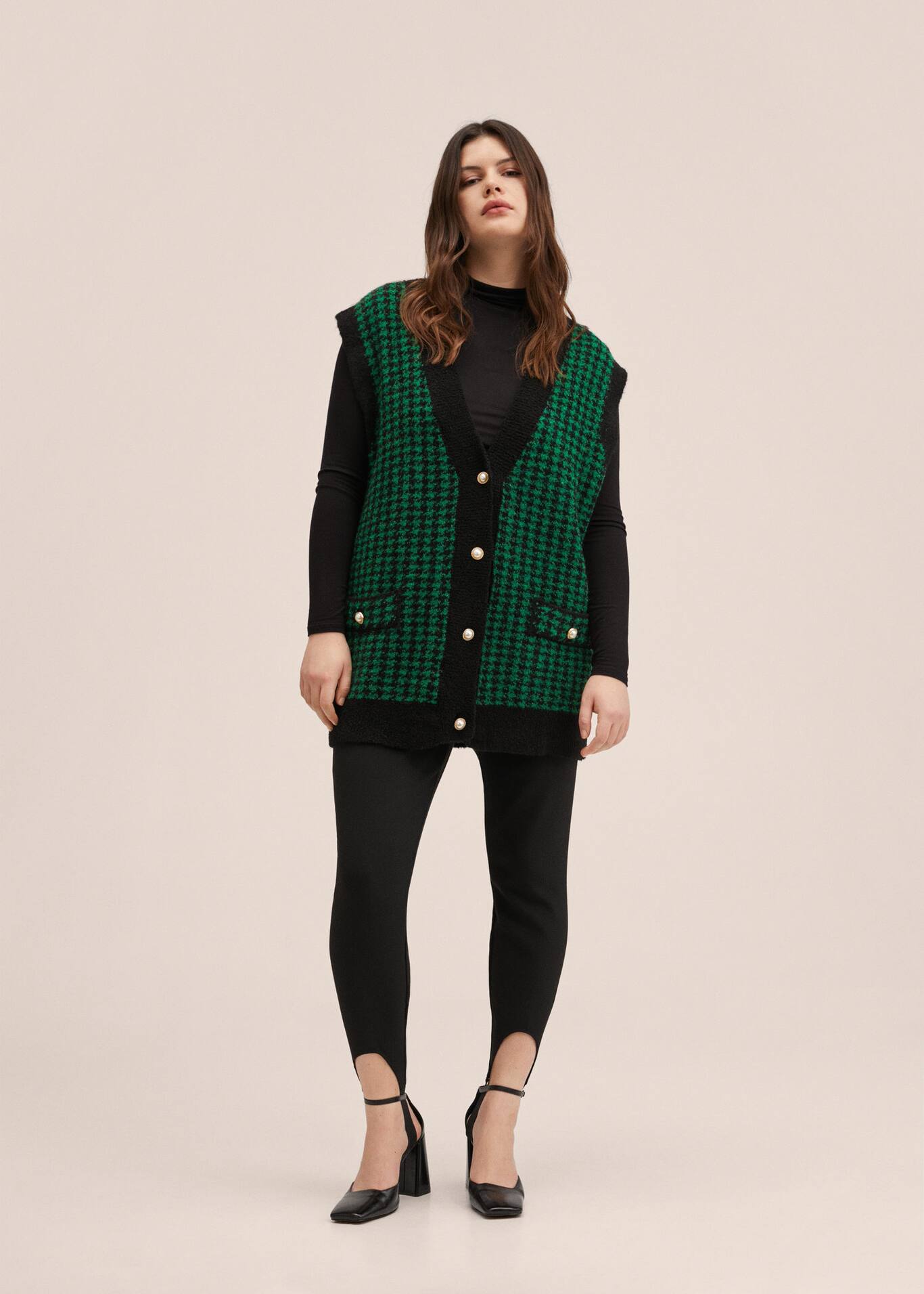 Houndstooth vest Women MANGO OUTLET USA