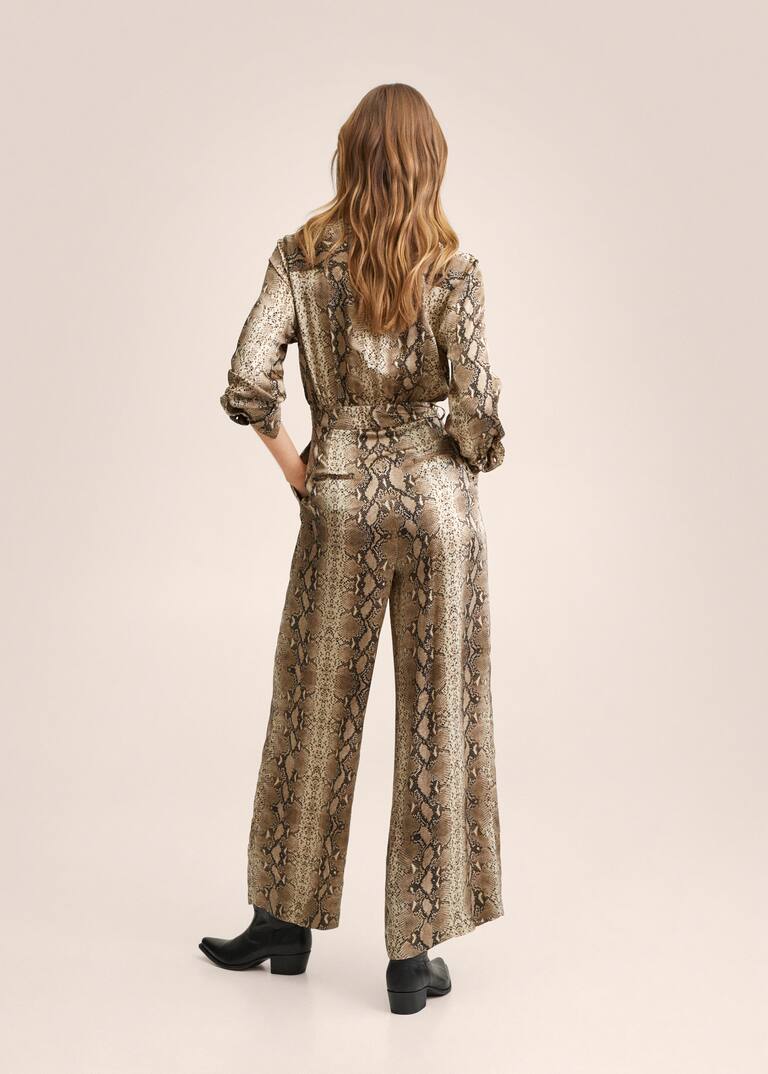 Animal print jumpsuit Woman MNG Australia