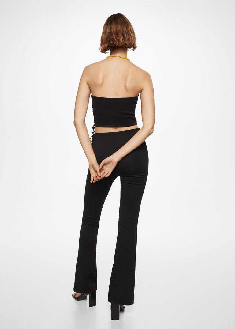 Side slit flowy pants Women MANGO OUTLET USA