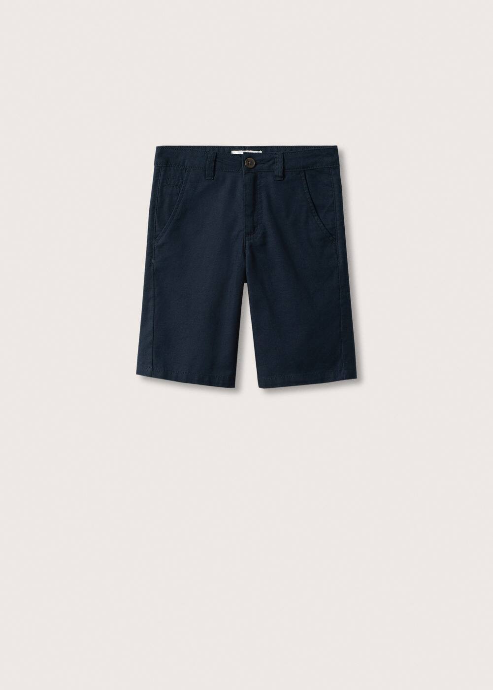 Linen cotton bermuda shorts Woman Mango Singapore