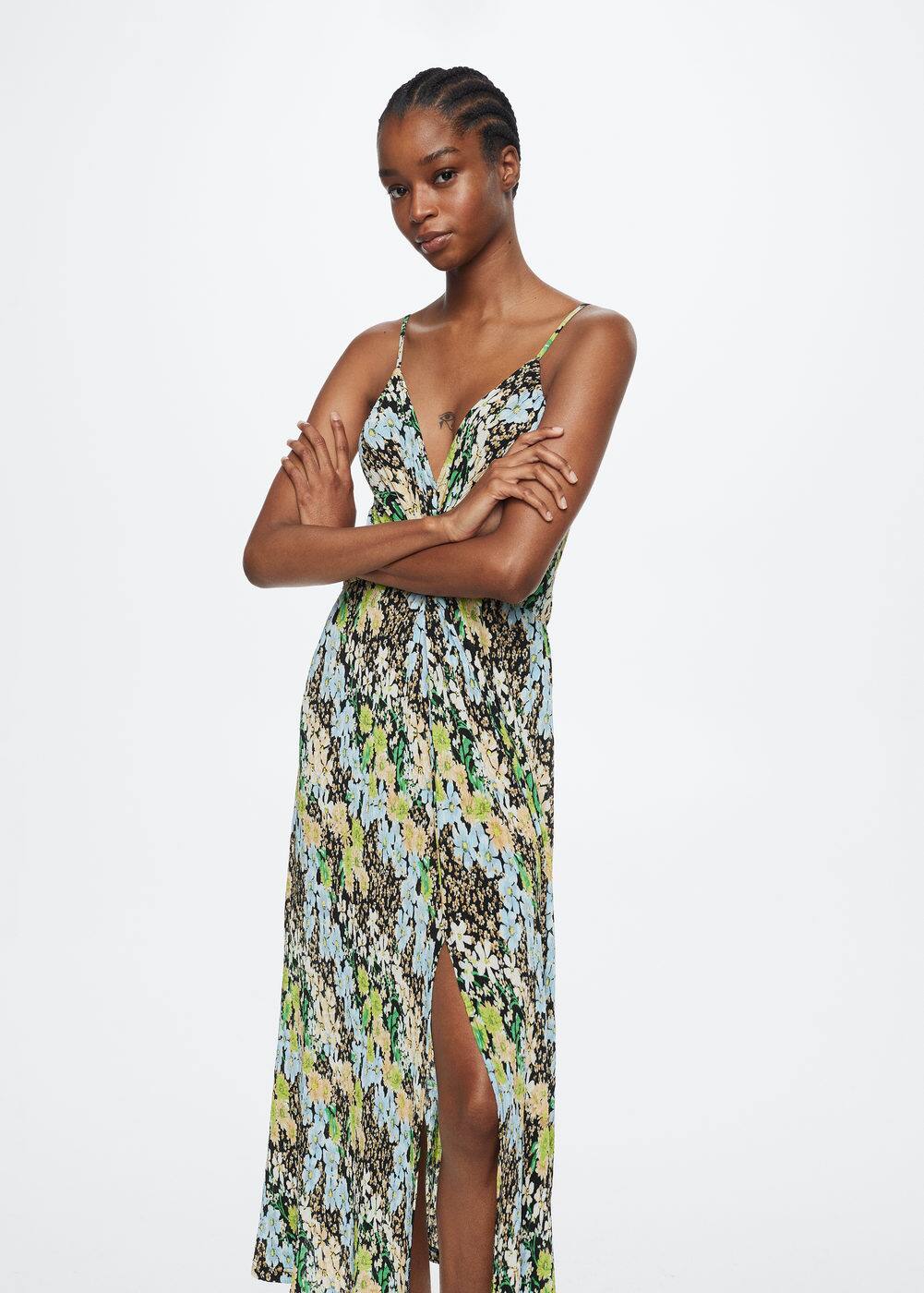 Robe à fleurs Femme Mango Belgique