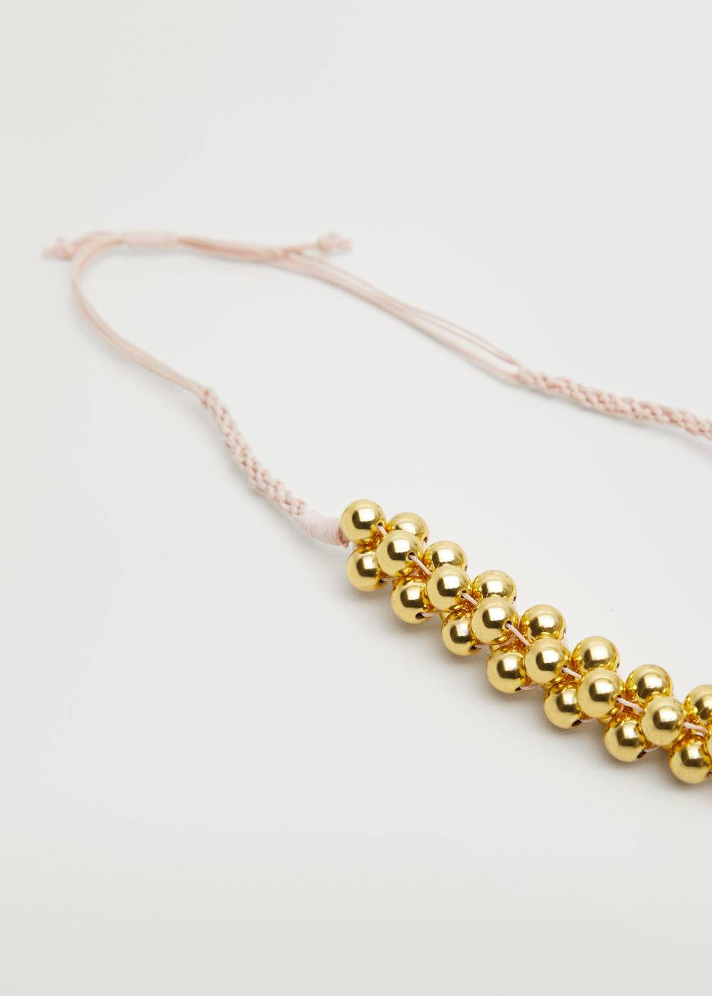 Tassel bead necklace Women Mango USA