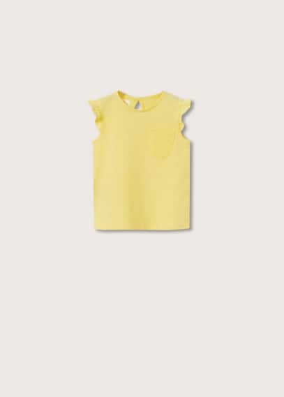 Maglietta tasca ricamata