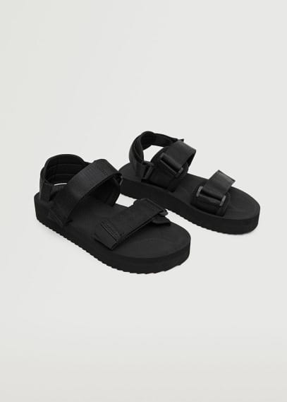 Sandali fasce velcro