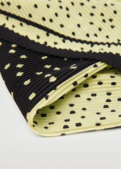Foulard plissettato pois