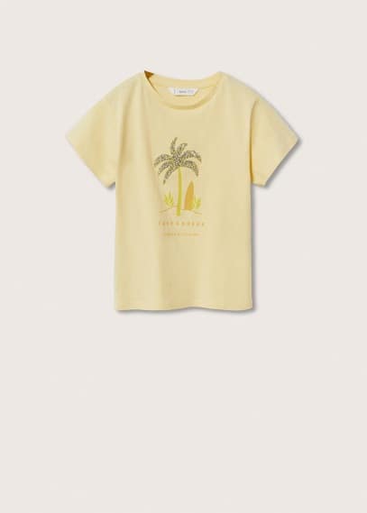 Maglietta stampa brillantini