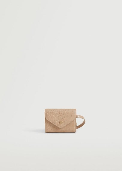 Portamonete effetto coccodrillo