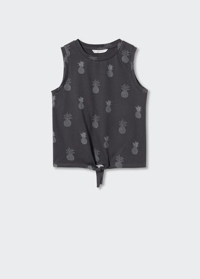 Maglietta senza maniche stampata