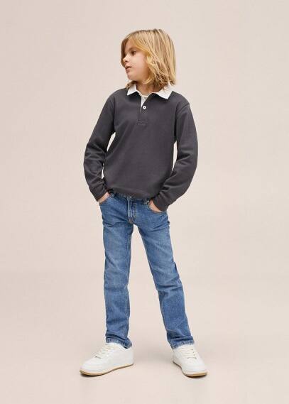 Polo cotone maniche lunghe