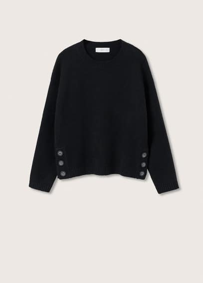 Pullover maglia dettaglio bottoni