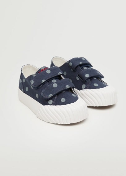 Sneaker denim pois