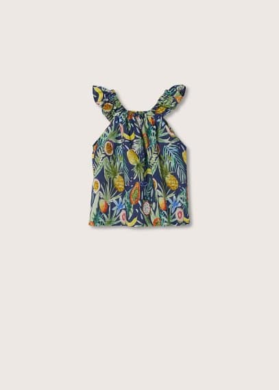 Blusa stampa tropicale