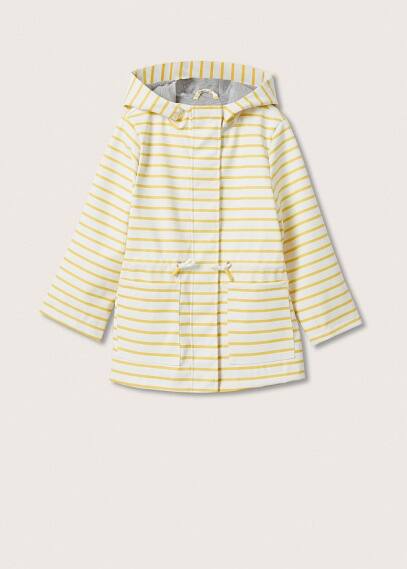 Parka righe cappuccio