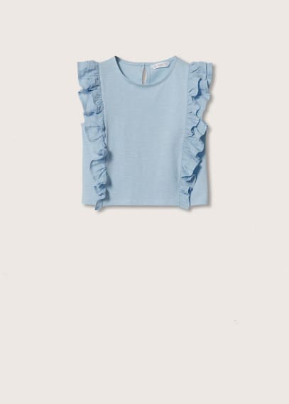T-shirt en coton à volants