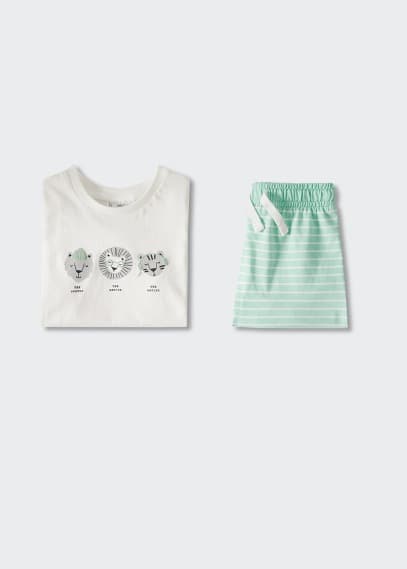 Pigiama cotone stampato