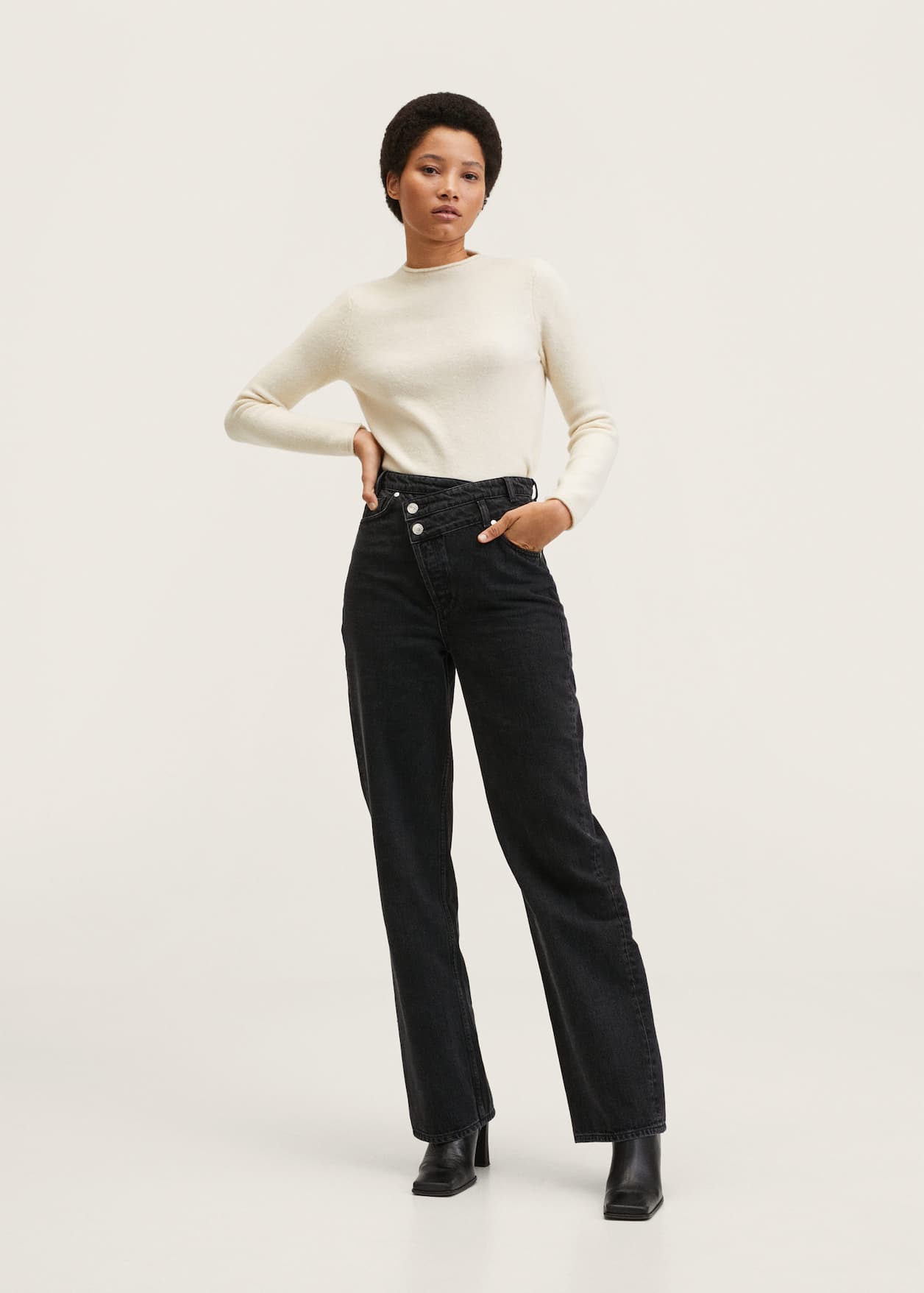 Perkins neck knitted sweater - General plane