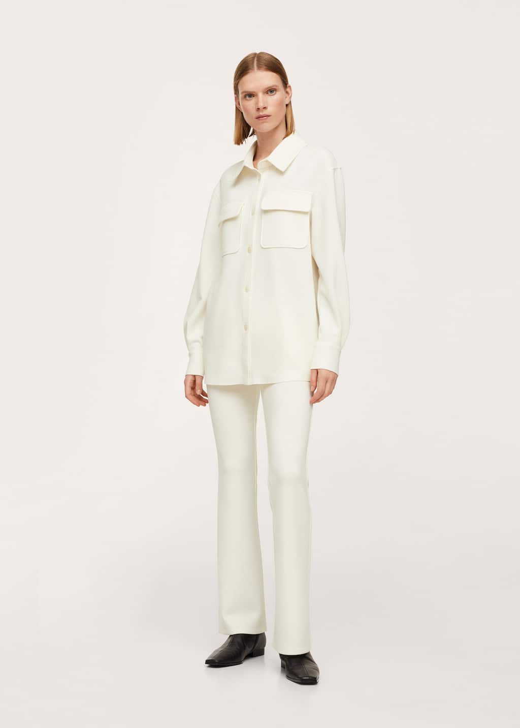 mango flared leggings