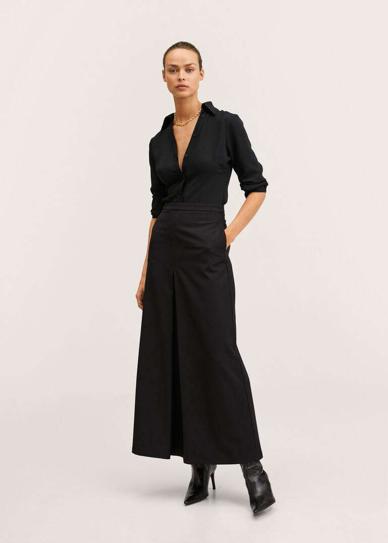 Flared long skirt Women Mango USA